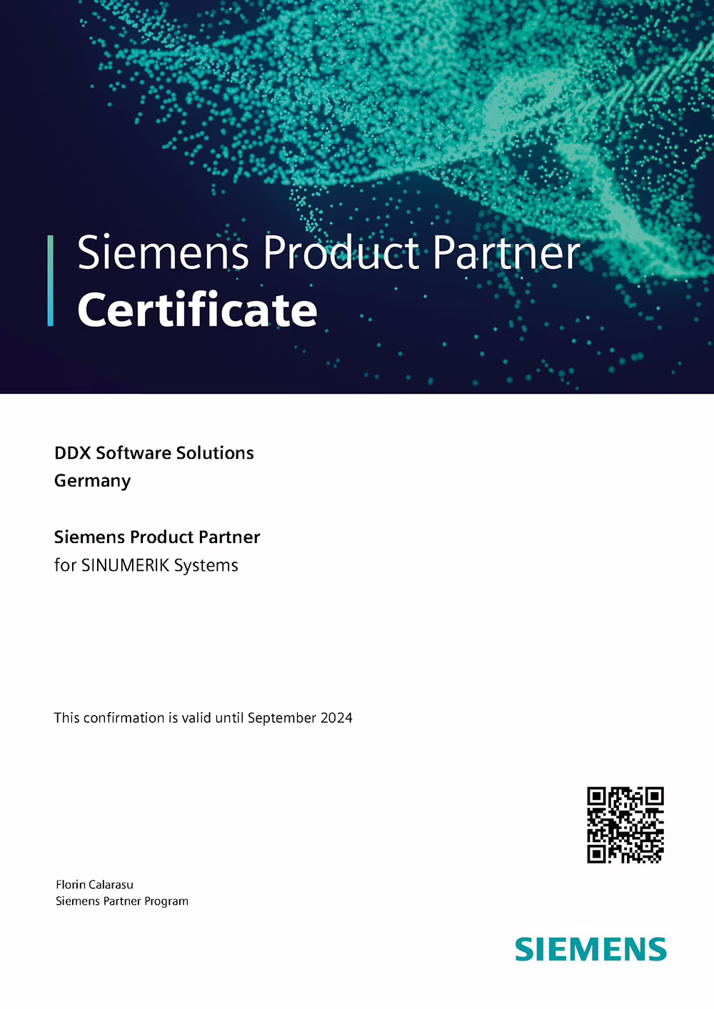 certificate-product-partner-ddx-software-solutions LOW certificato-siemens-product-partner